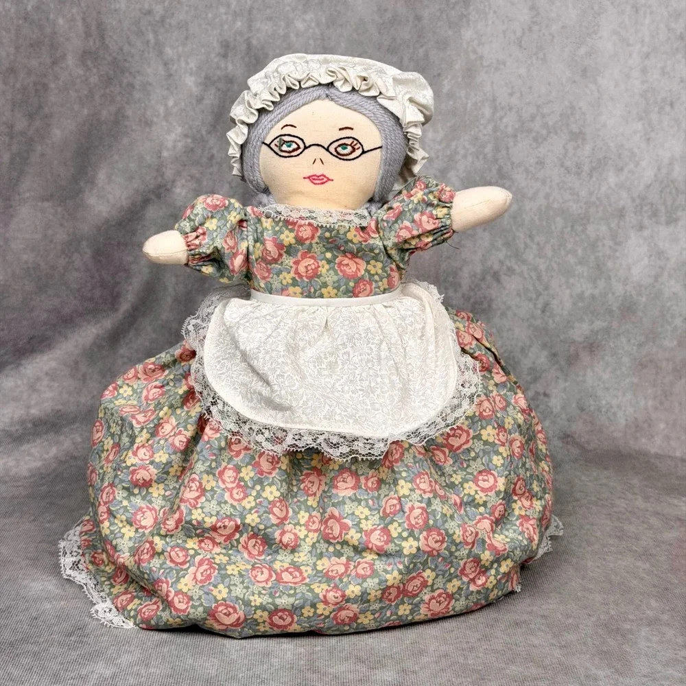 Vintage Topsy Turvy Reversible Doll Red Riding Hood Grandmother Wolf Handmade